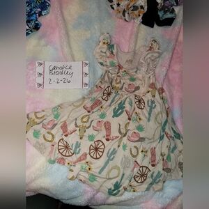 Little Sleepies Ready To Rodeo Twirl Dress VGUC 3t